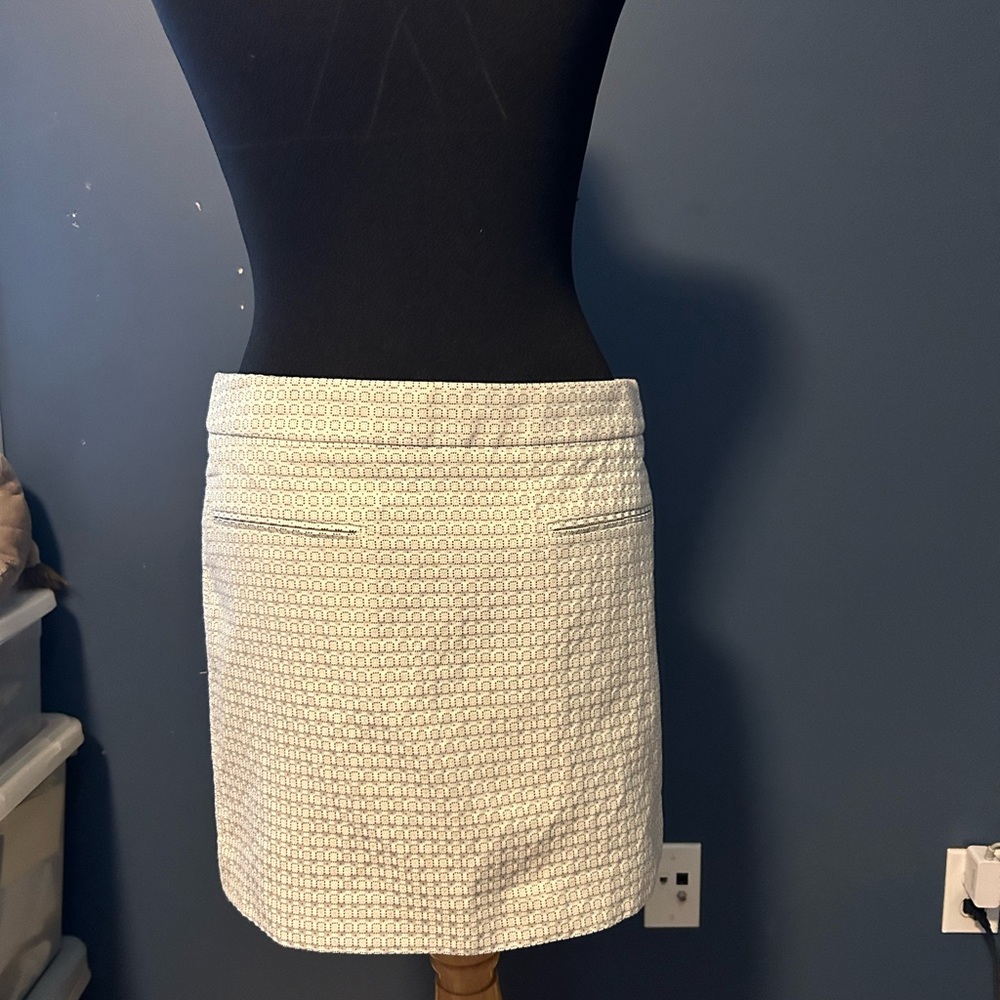 Stella McCartney White Textured Mini Skirt